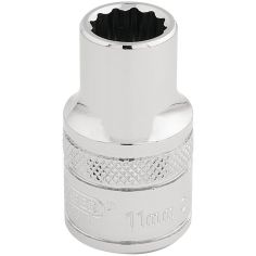 Draper Hi-Torq 12 Point Socket 1/2" Sq. Dr 11mm 