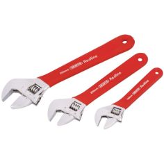 Draper Redline Soft Grip Adjustable Wrench Set 