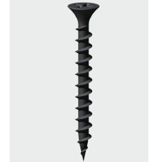 3.5mm x 25mm Black Drywell Screws Coarse Threaded (Box of 1000)