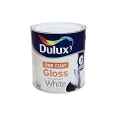 Dulux One Coat Gloss - Pure Brilliant White 750ml