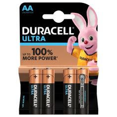 AA Duracell Ultra Battery Card of 4