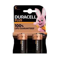 Duracell Alkaline Plus Power C Batteries - Pack of 2 