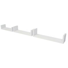 Duraline 3pc White U-Shelf - 42 x 10cm