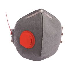 F.F.Group Grey FFP2 Fold Flat Respirator With Active Carbon Valve