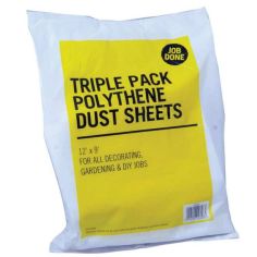 Polythene Dust Sheets - Pack of 3