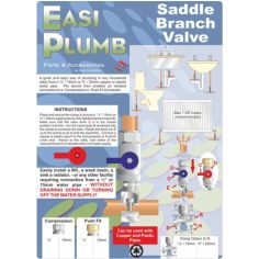 Easi Plumb 1/2" Compression x 1/2" Saddle Branch Valve