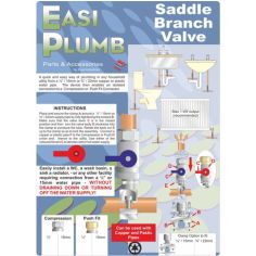 Easi Plumb 1/2" Compresion x 1/2" Saddle Branch Valve