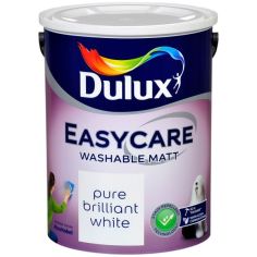 Dulux Easycare Washable Matt Paint - Pure Brilliant White 5L