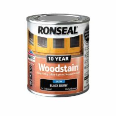 Ronseal 10 Year Woodstain - Black Ebony 750ml