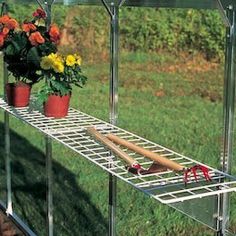 Eden Greenhouse Wire Shelf 150 x 50cm