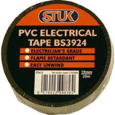 Stuk PVC Electrical Tape 19 mm X 20m - Black