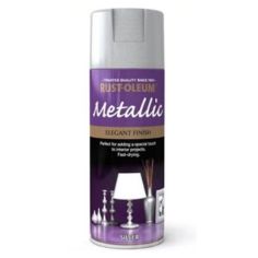 Rust-Oleum Elegant Metallic Silver Spray Paint - 400ml
