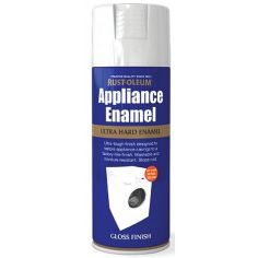 Rust-Oleum Appliance Enamel White Gloss Spray Paint 400ml