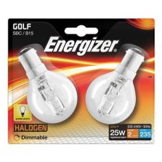 Energizer Eco Halogen 20W B15 Golf Ball Light Bulb 