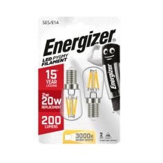 Energizer 2W (20W) E14 LED Pygmy Filament Lamp Warm White