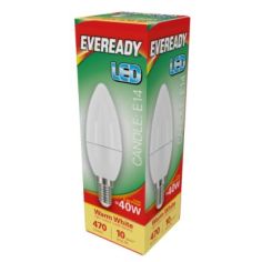  Eveready LED Candle 6W 470lm Warm White 3000k E14