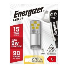 Energizer Led G4 1.2W (9W) 90Lm Warm White 2700K 15 Year Life