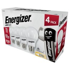 Energizer 4 Pack LED 9W (60W) 806 Lumen ES GLS Lamp Warm White