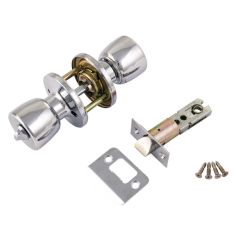 Era Satin Chrome Privacy Lock Door Knob Set