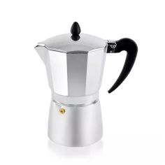 Silver Espresso Maker  - Makes 6 Cups