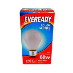 Eveready Rough Service Pearl GLS Screw Cap Fitting E27/ ES Light Bulbs