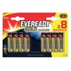 Eveready AA Gold Alkaline Batteries - Pack Of 4 + 4 Free