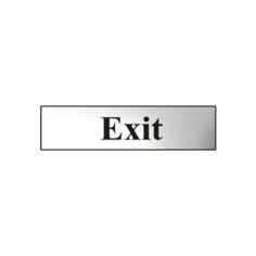 Exit Sign Silver