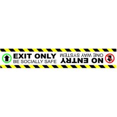 Exit Only No Entrance SAV LAM Floor Marker