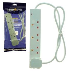 PowerMaster 4 Gang 13A Extension Lead - 1m