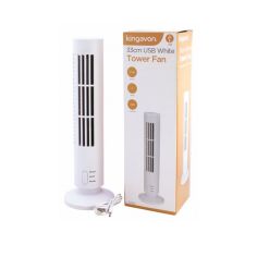 Kingavon 33cm USB White Tower Fan