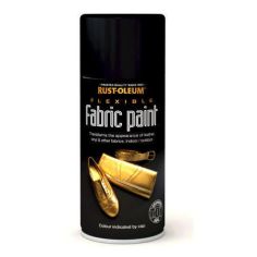 Rust-Oleum Flexible Fabric Black Spray Paint - 150ml