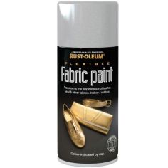 Rust-Oleum Flexible Fabric Silver Spray Paint - 150ml