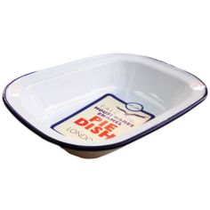 Falcon Housewares Oblong Enamel Pie Dish - 26cm