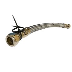 Excel 3/4" Stainless Steel Braid Flexible Hose Connection - 400mm
