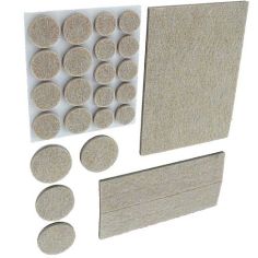 Securit Felt Pads Set 5mm Deep - Pack of 27 Assorted