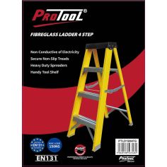 Protool 4 Step Fibreglass Ladder
