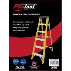 Protool 6 Step Fibreglass Ladder