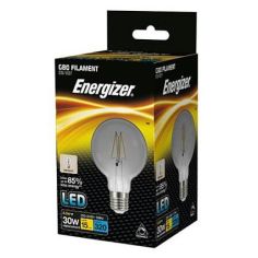 Energizer 4.5W (30W) E27 G80 Dimmable LED Mini Globe Filament Smokey 