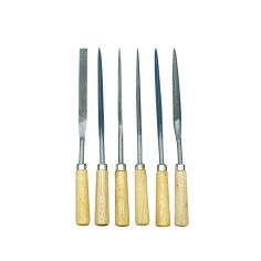  File Set with Wooden Handle - 6 pieces 