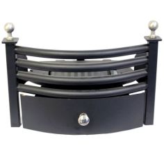 Inglenook Fireside Fire Front & Grate Set - Black 16"