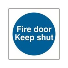 Fire door Keep shut Sign - RPVC (150 x 150mm)
