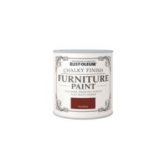 Rust-Oleum Chalky Finish Furniture Paint Fire Brick 125ml