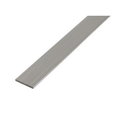 Flat Bar Aluminium Silver - 25x 2 / 2m 
