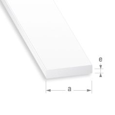Flat PVC Profile - 20mm x 5mm x 1m 