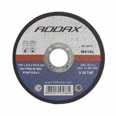 Bonded Abrasive Flat Cutting Wheel 115 mm x 2.5 mm x 22.2 mm - For Metal