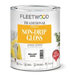 Fleetwood 500ml Non Drip Gloss Plus 50% Brilliant White 