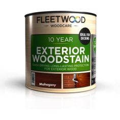 Fleetwood Paint 2.5L 10 Year Exterior Woodstain Water Based Mahogany