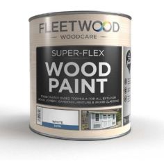 Fleetwood Super-flex Wood Paint White - Satin