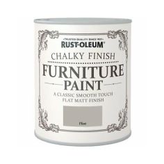 Rust-Oleum Chalky Finish Furniture Paint - Flint 125ml