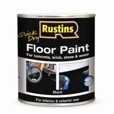Rustins Quick Dry Floor Paint Black - 2.5L
